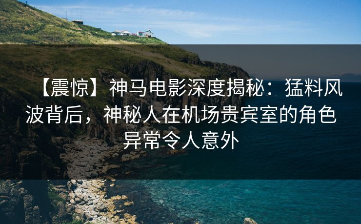 【震惊】神马电影深度揭秘：猛料风波背后，神秘人在机场贵宾室的角色异常令人意外